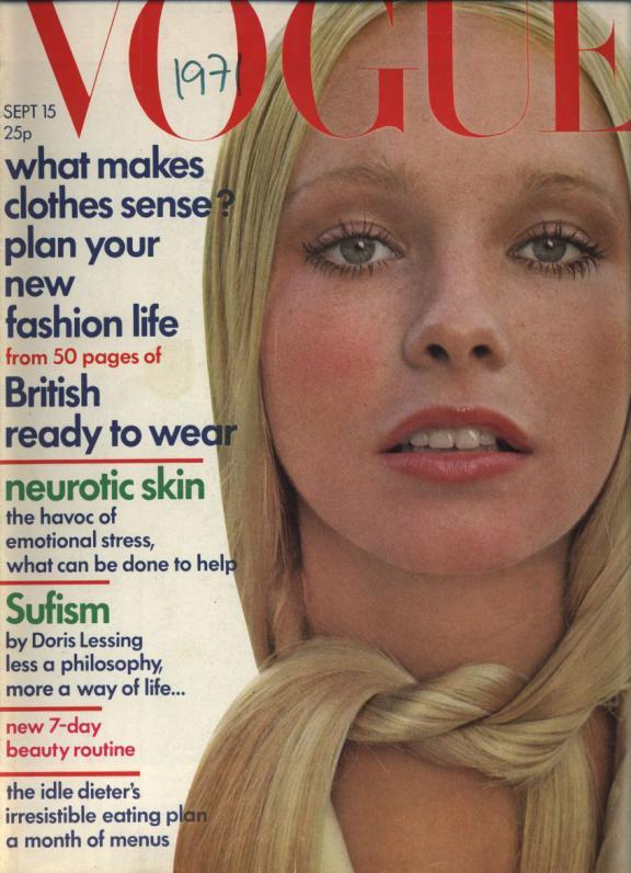 Vogue Magazine cover, Sept 15, 1971
